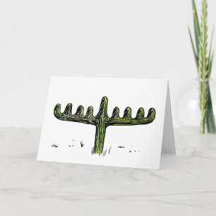 Saguaro Menorah Chanukka Karte