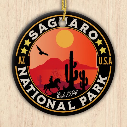 Saguaro National Park Arizona U.S. Keramik Ornament
