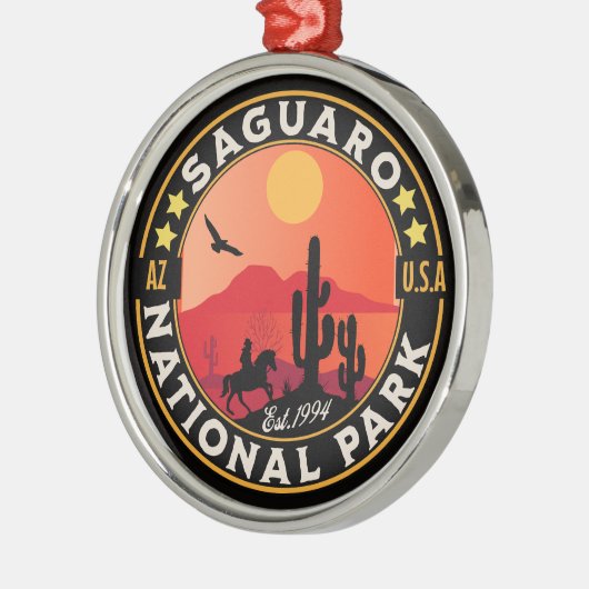 Saguaro National Park Arizona U.S. Ornament Aus Metall (Links)