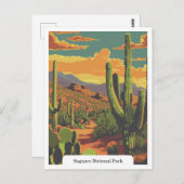 Saguaro National Park, Arizona USA Postkarte (Vorne/Hinten)