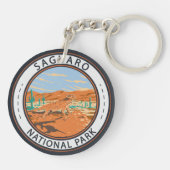 Saguaro National Park Horned Lizard Circle Schlüsselanhänger (Rückseite)