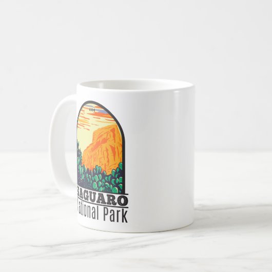 Saguaro Nationalpark Arizona Prickly Birne Kaktus Kaffeetasse (Vorderseite Links)