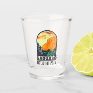 Saguaro Nationalpark Arizona Prickly Birne Kaktus Schnapsglas