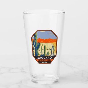 Saguaro Nationalpark Arizona Riesenkaktus Vintag Glas