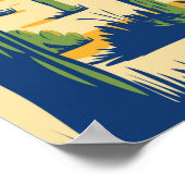 Saguaro Nationalpark Arizona Riesenkaktus Vintag Poster (Ecke)