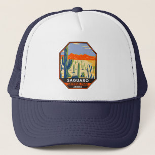 Saguaro-Nationalpark Arizona Riesenkaktus Vintage Truckerkappe
