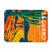 Saguaro Nationalpark Arizona Vintag Magnet (Horizontal)