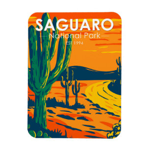 Saguaro Nationalpark Arizona Vintag Magnet