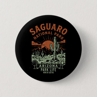 Saguaro-Nationalpark Arizona Vintage-Design Button