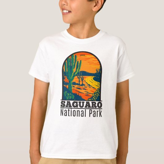 Saguaro Nationalpark Arizona Vintager T - Shirt (Vorderseite)