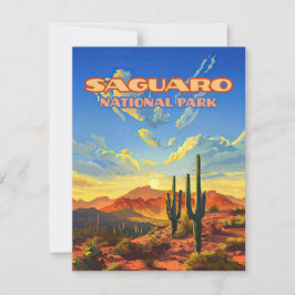 Saguaro Nationalpark Arizona Wüste Cactus Card