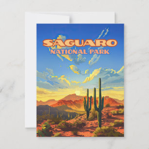 Saguaro Nationalpark Arizona Wüste Cactus Card