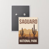 Saguaro Nationalpark California Button (Vorderseite/Rückseite)