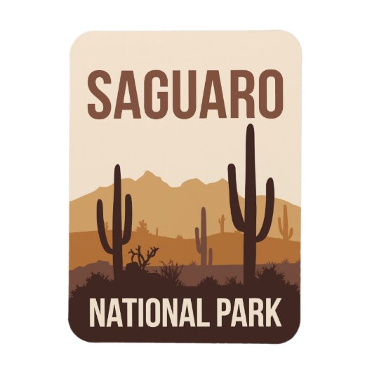 Saguaro Nationalpark California Magnet (Vertikal)