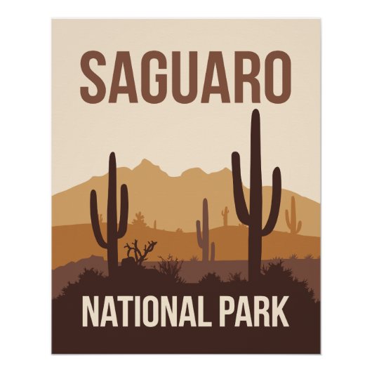 Saguaro Nationalpark California Poster (Vorderseite)