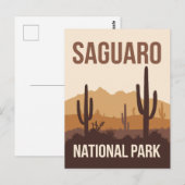Saguaro Nationalpark California Postkarte (Vorne/Hinten)