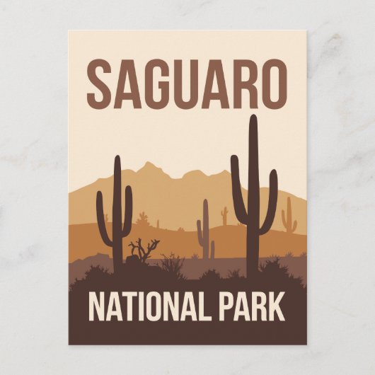 Saguaro Nationalpark California Postkarte (Vorderseite)
