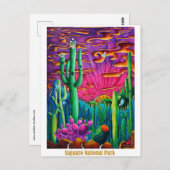 Saguaro Nationalpark California Postkarte (Vorne/Hinten)