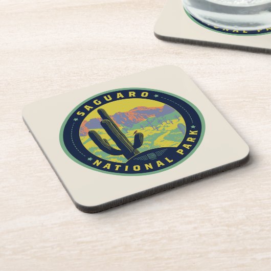 Saguaro-Nationalpark Getränkeuntersetzer (Linke Seite)