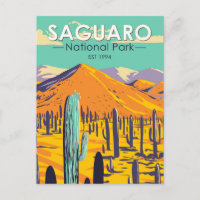 Saguaro Nationalpark Kacti im Frühjahr Vintag