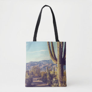 Saguaro Nationalpark, landschaftliche Vertretung. Tasche