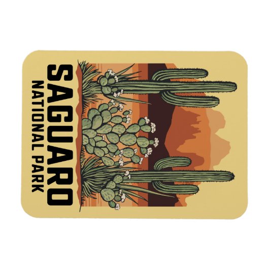 Saguaro-Nationalpark Magnet (Horizontal)
