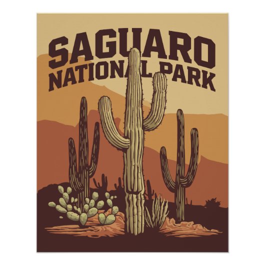 Saguaro-Nationalpark Poster (Vorderseite)
