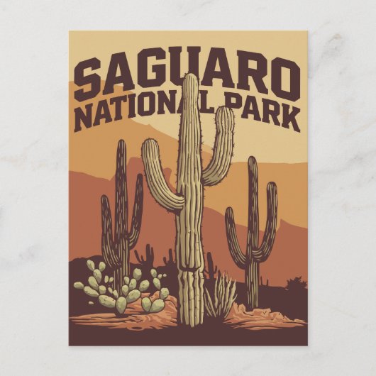 Saguaro-Nationalpark Postkarte (Vorderseite)