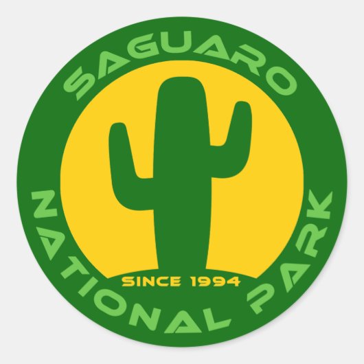 Saguaro-Nationalpark Runder Aufkleber (Vorderseite)