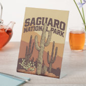 Saguaro-Nationalpark Sockelschild (In Situ)