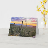 Saguaro Nationalpark Sunset Karte (Gelbe Blume)