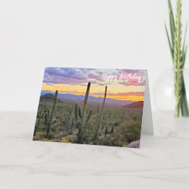 Saguaro Nationalpark Sunset Karte