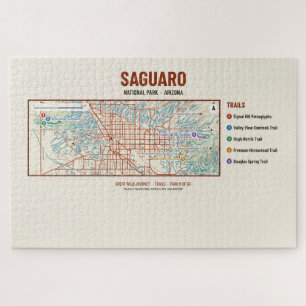 Saguaro-Nationalpark-Wanderkarte-Rätsel Puzzle