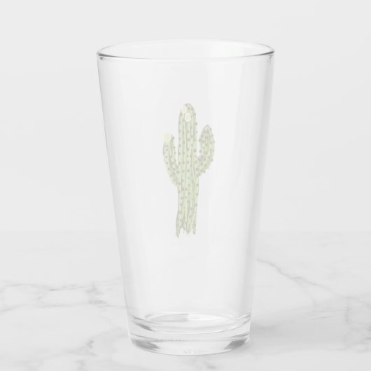 Saguaro-Pint-Glas blühen Glas (Rückseite)