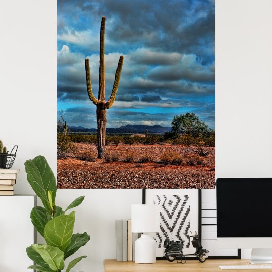 Saguaro Poster (Heimbüro)
