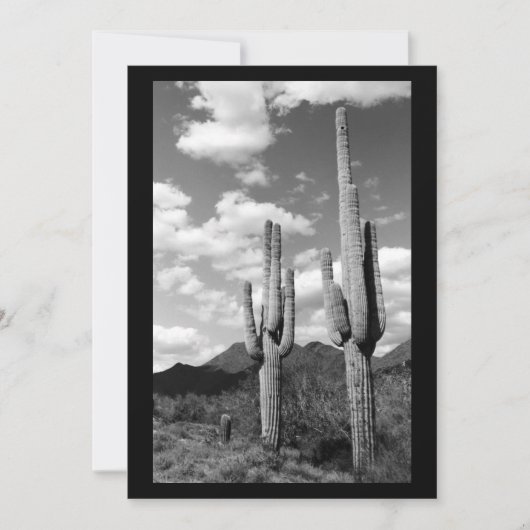 Saguaro Sentinel (AZ Sonoran Desert) Einladung (Vorderseite)