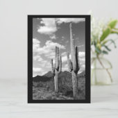 Saguaro Sentinel (AZ Sonoran Desert) Einladung (Stehend Vorderseite)
