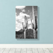 Saguaro Sentinels Foto Leinwand (AZ Sonoran Desert (Insitu (Holzboden))