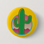 Saguaro-Sonnenuntergang-Knopf Button (Vorderseite)
