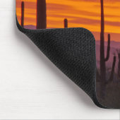 Saguaro, Sonnenuntergang, Nationalpark Saguaro Mousepad (Ecke)