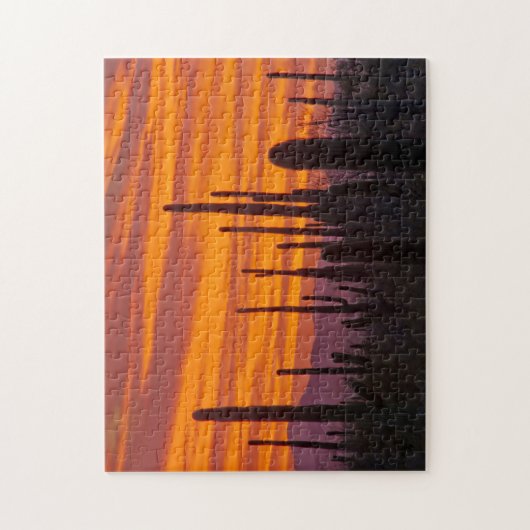 Saguaro, Sonnenuntergang, Nationalpark Saguaro Puzzle (Vertikal)