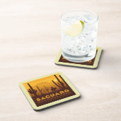 Saguaro Square Nationalpark | Arizona Getränkeuntersetzer (Rechte Seite)