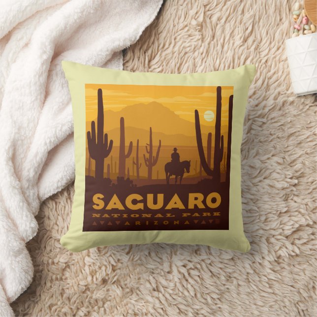 Saguaro Square Nationalpark | Arizona Kissen (Decke)