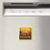 Saguaro Square Nationalpark | Arizona Magnet (In Situ (Geschirrspüler))