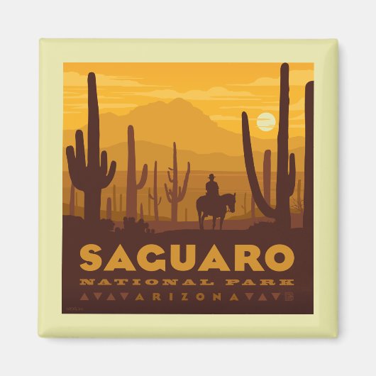 Saguaro Square Nationalpark | Arizona Magnet (Vorne)