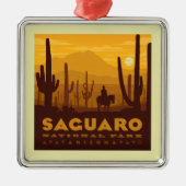 Saguaro Square Nationalpark | Arizona Ornament Aus Metall (Vorne)