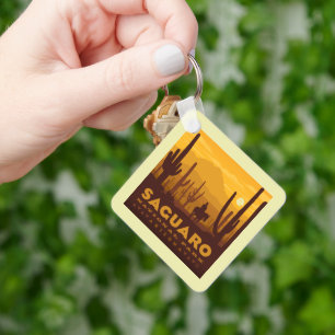 Saguaro Square Nationalpark   Arizona Schlüsselanhänger