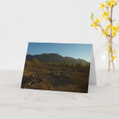 Saguaro Sunrise in Saguaro Nationalpark Karte (Gelbe Blume)