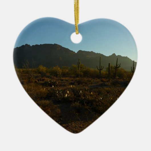 Saguaro Sunrise in Saguaro Nationalpark Keramikornament (Vorne)