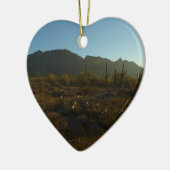 Saguaro Sunrise in Saguaro Nationalpark Keramikornament (Links)